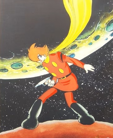 石ノ森章太郎の絵画作品　タイトルは、サイボーグ009